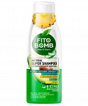 Fitocosmetic Fito Bomb šampūns matiem Ilgstošs svaigums + Stiprināšana + Biezums + Apjoms, 250ml