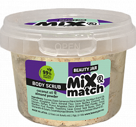 BEAUTY JAR Mix&Match Coconut ķermeņa skrubis 120g