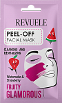 Revuele Fruity Glamorous pīlinga maska sejai ar arbūzu un zemenēm, 15ml